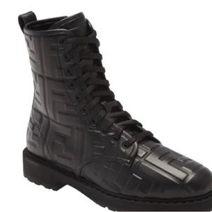 Brand new with tags/ box/dust bag Fendi embossed combat boots.